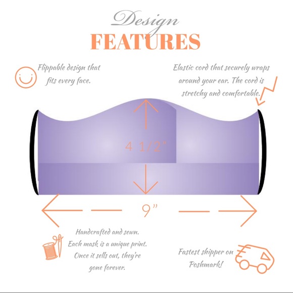 3 for $15 KIDS Fitted fabric face mask reusable - Picture 6 of 10